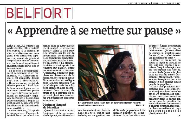 Presse - apprendre a se mettre sur pause